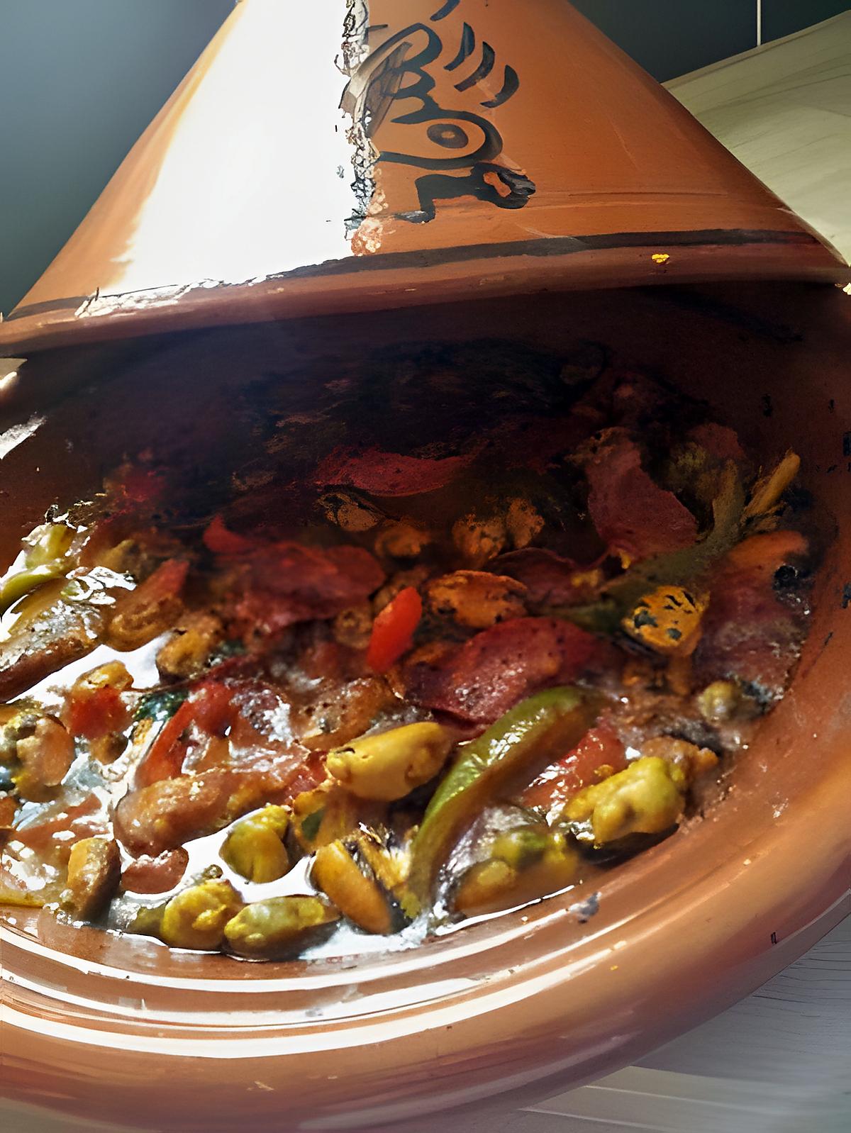 recette Tajine de moules