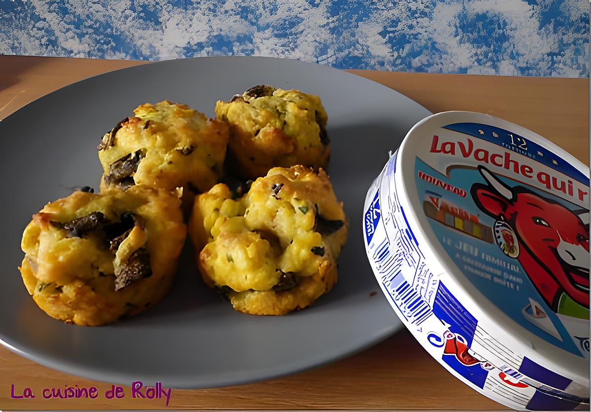 recette Muffins salés champignons et vache qui rit