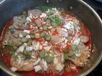 recette Langue de boeuf en sauce tomates et cornichons.