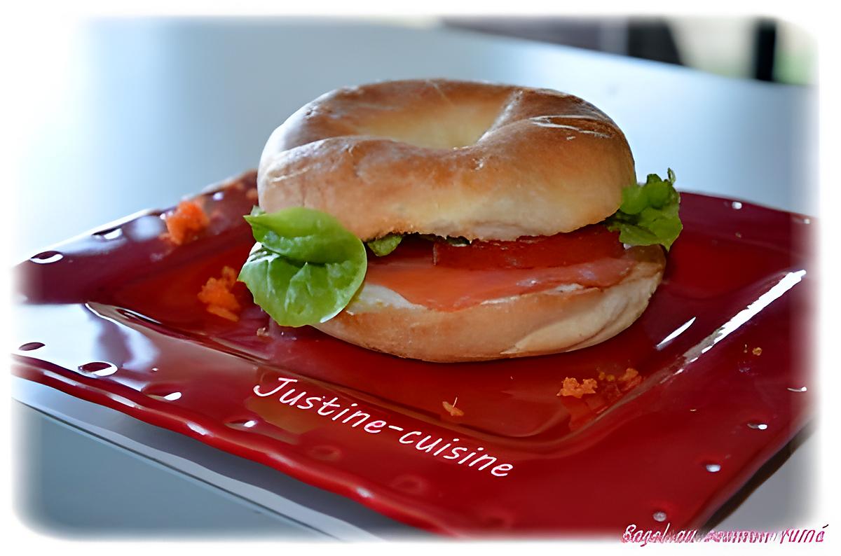 recette Bagel au saumon fumé