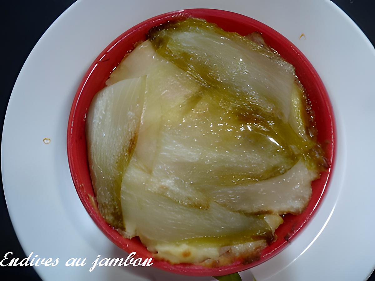 recette ENDIVES AU JAMBON ET CHEVRE