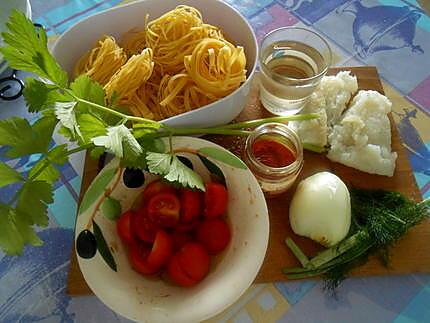 recette TAGLIATELLE  ET TAGLIOLINI  AL BACCALA