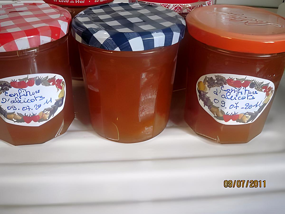 recette Confiture d'abricots.