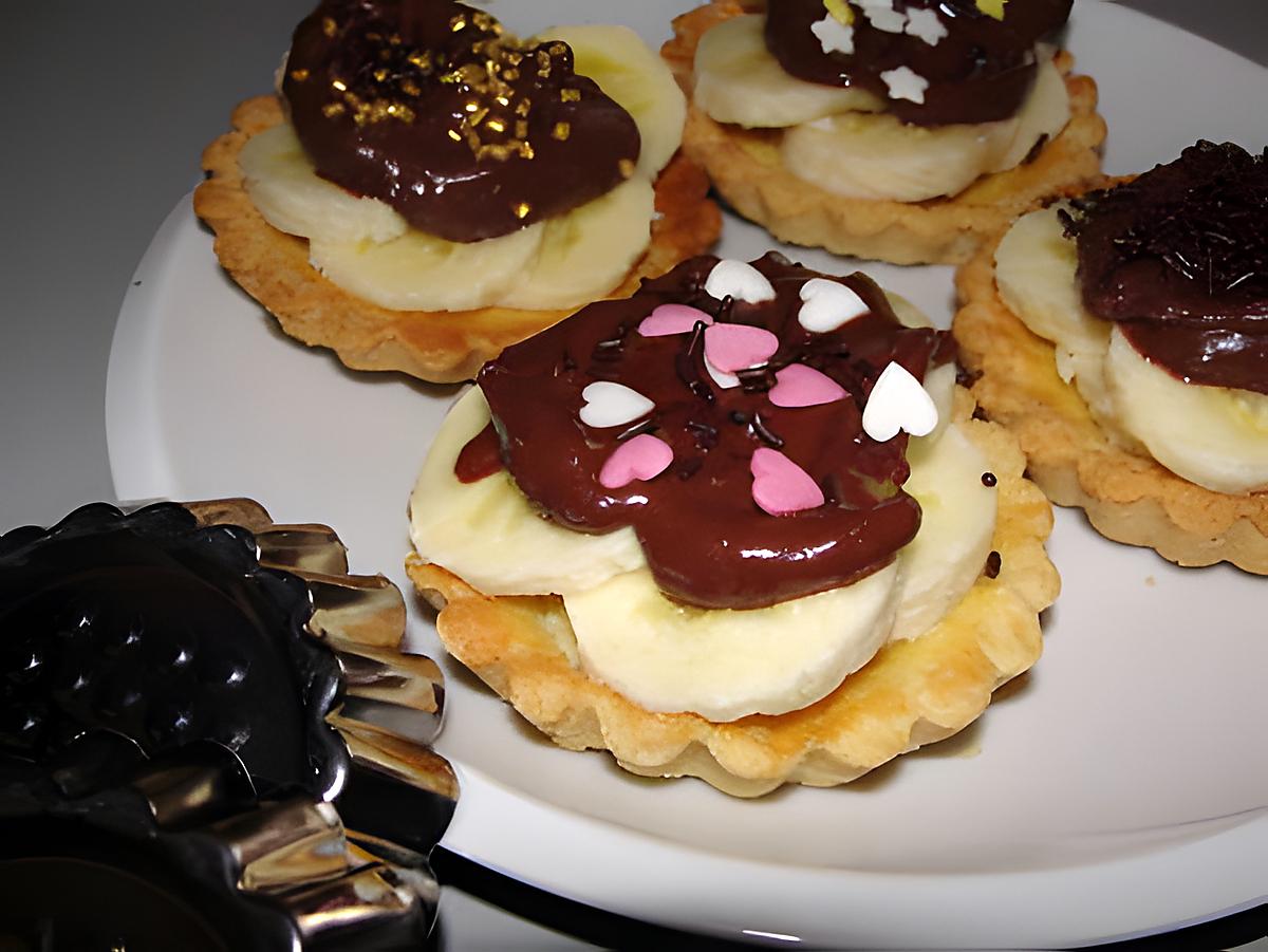 recette tartelette banane choco