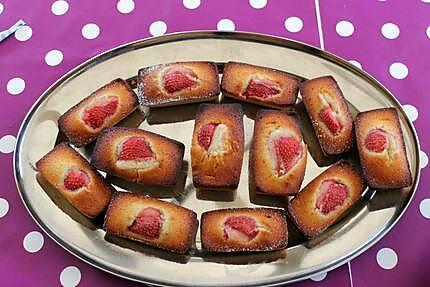 recette FINANCIERS A LA FRAISE