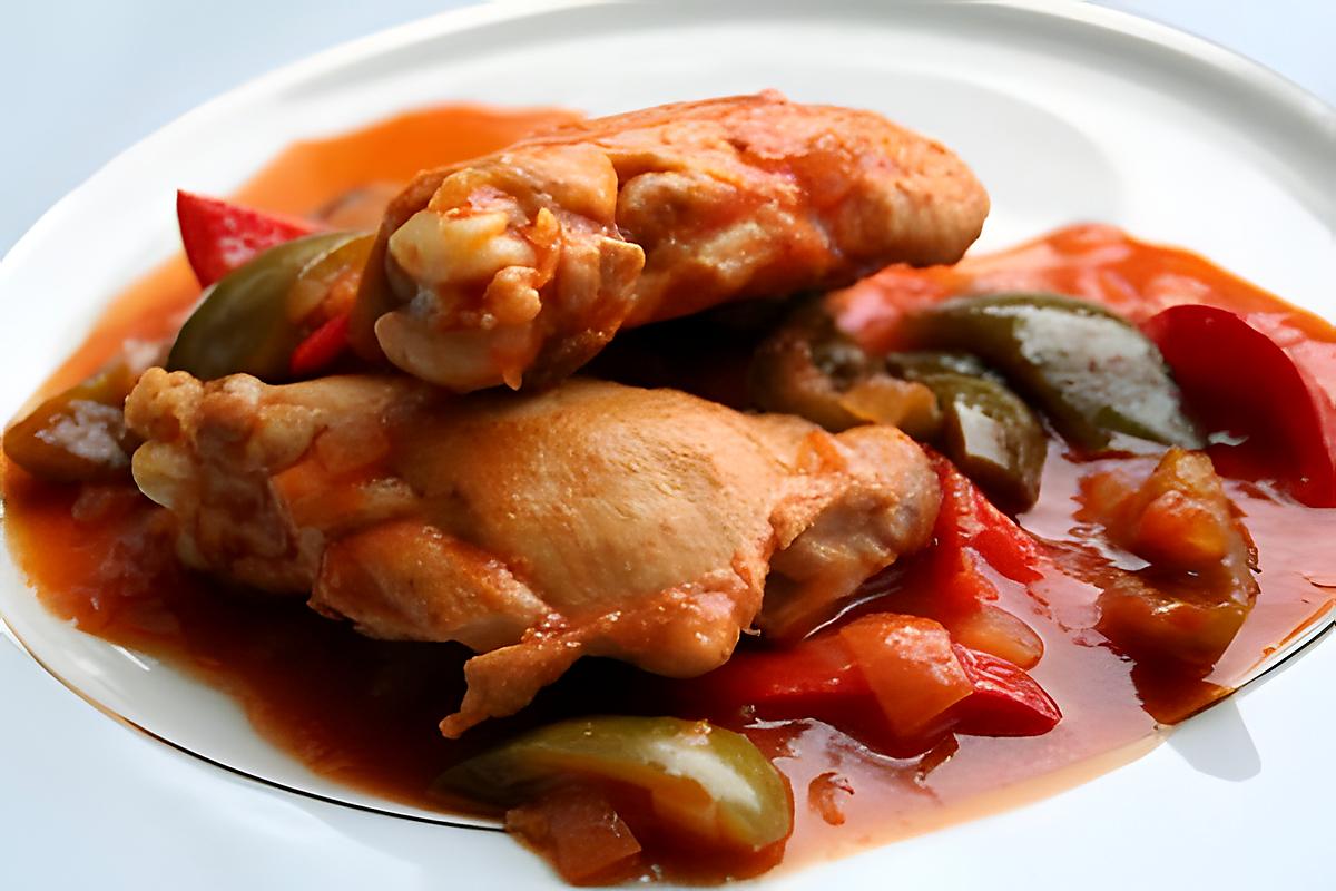 recette poulet basquaise de Annie