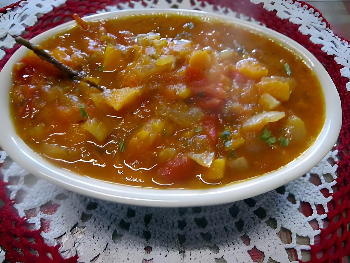 recette Sauce tomates au potimarron.