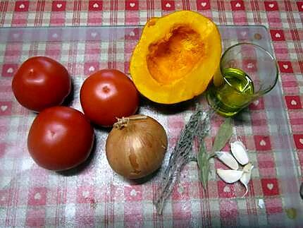 recette Sauce tomates au potimarron.