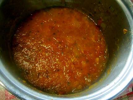 recette Sauce tomates au potimarron.