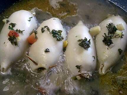 recette Calamars farcis aux légumes de Provence.