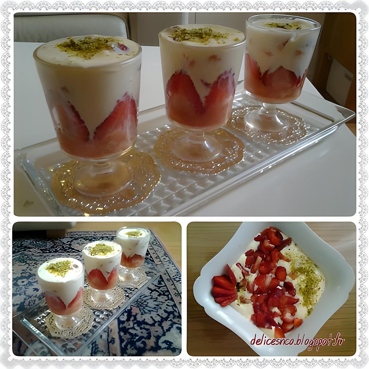 recette TIRAMISU AUX FRAISES EN VERINNES