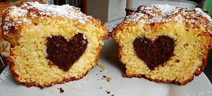 recette Cake au yaourt au coeur chocolat