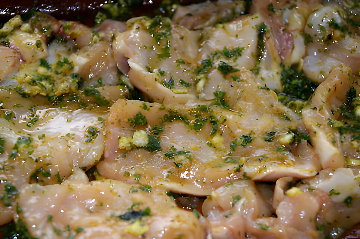 recette Marinade de blanc de poulet pour plancha ou autre