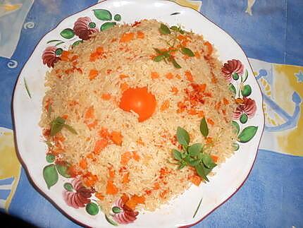 recette Riz aux carottes fanes