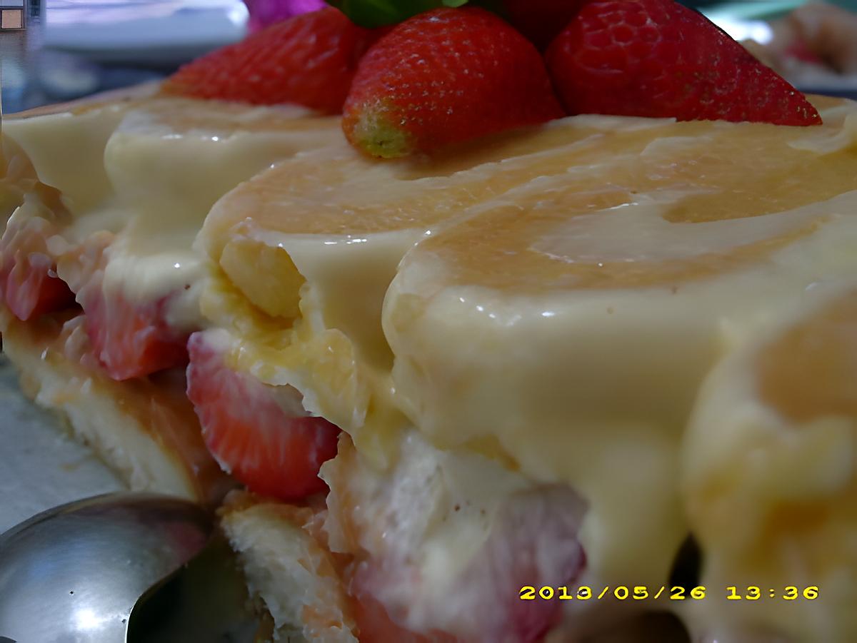 recette terrine de fraises fondante