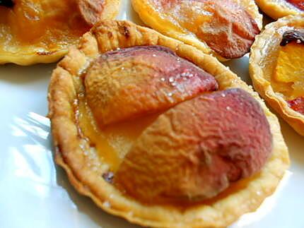 recette Tartelettes compote de pomme pêches blanches