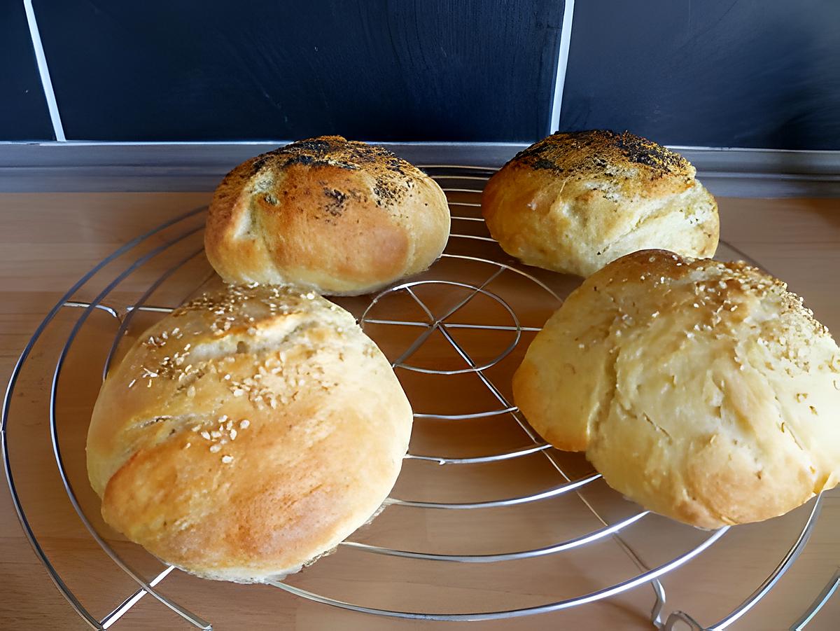 recette Buns (pains à hamburger)