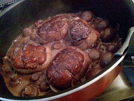 recette Paupiettes de veau sauce chasseur à la créme