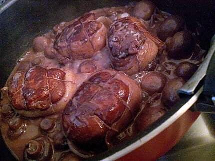 recette Paupiettes de veau sauce chasseur à la créme