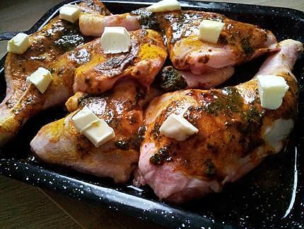 recette Cuisses de poulet epicées rôti