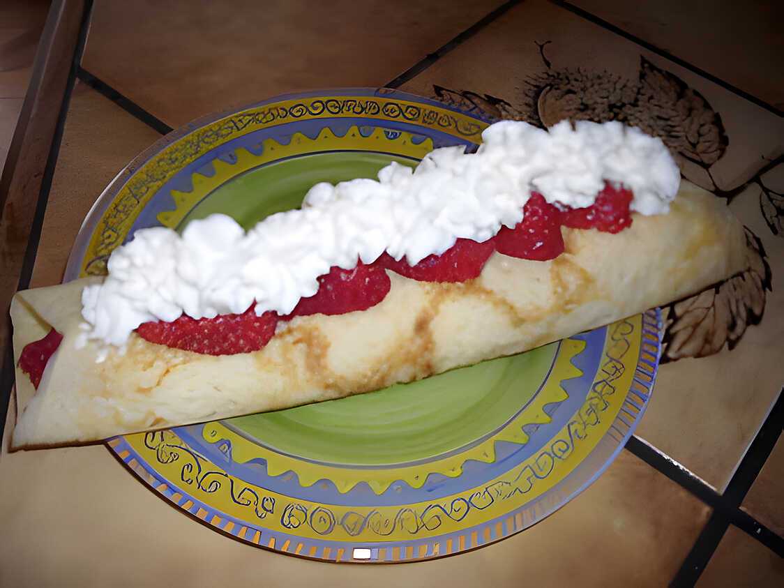 Crepe Chantilly Fruits Rouges Recette de Crêpes aux fraises et chantilly