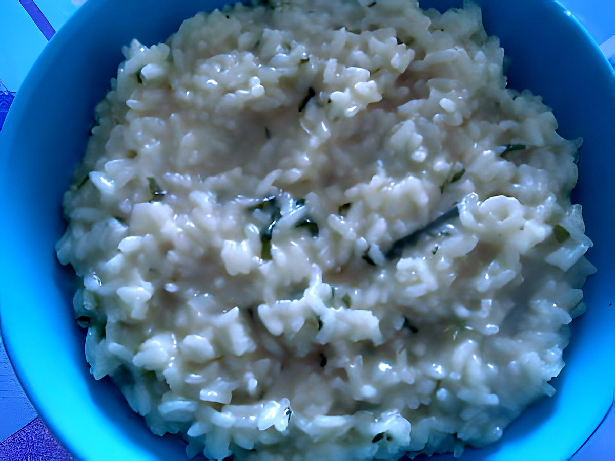 recette RISOTTO  AUX HERBES  FRAICHES