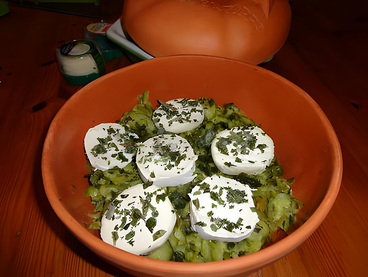 recette L  ETOUFFEE DE COURGETTES AU CHEVRE