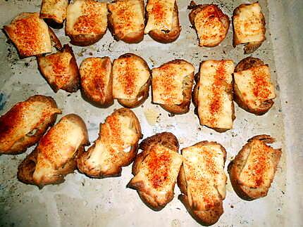 recette Petits croutons au fromage