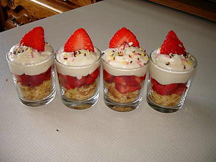 recette Verrine fraise-mascarpone