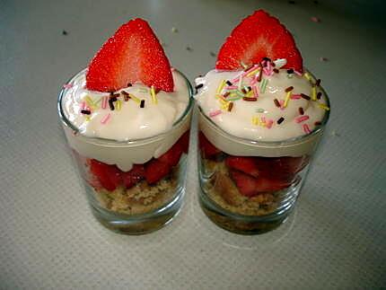 recette Verrine fraise-mascarpone