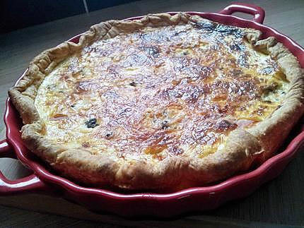 recette Quiche au jambon et roquefort