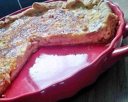 recette Quiche au jambon et roquefort