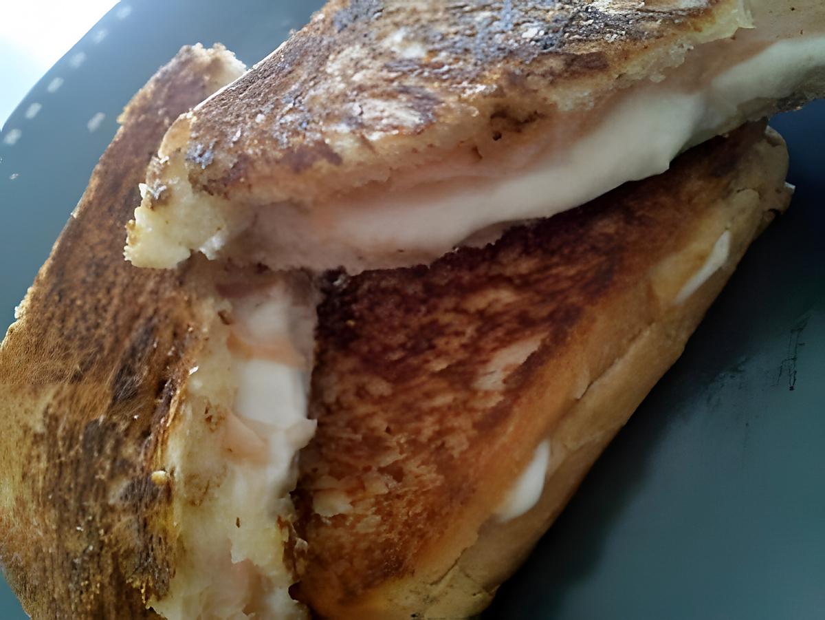 recette Croque saumon mozzarella