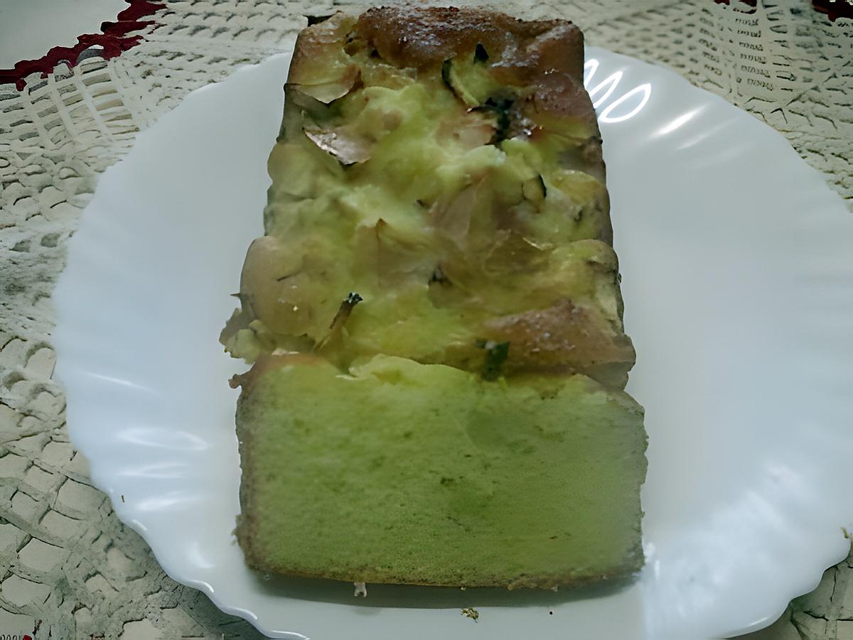 recette Cake et dés de pomme  au petit suisse.