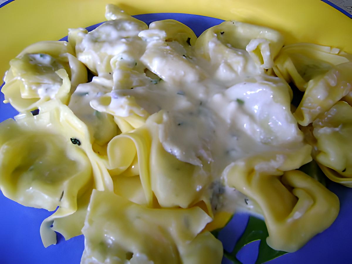 recette tortellini sauce aux fromages