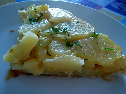 recette MA  TATIN  DE POMME  DE TERRE  ET  FROMAGE