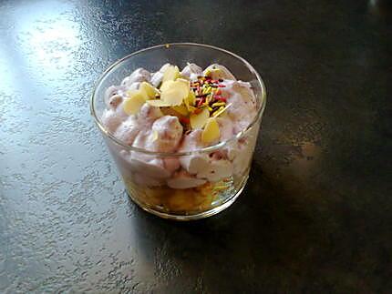 recette verrine poire chantilly