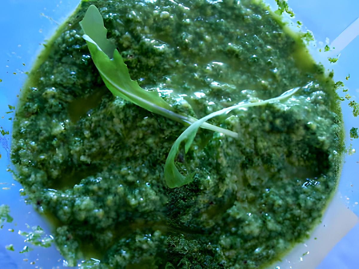 recette MON  PESTO  ROQUETTE  ET  NOISETTES