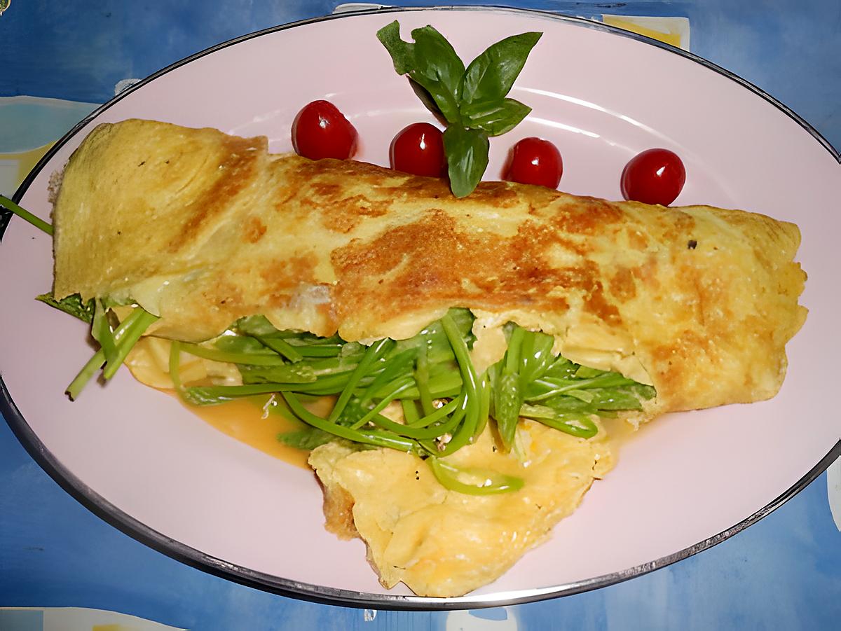 recette Omelette aux asperges sauvages