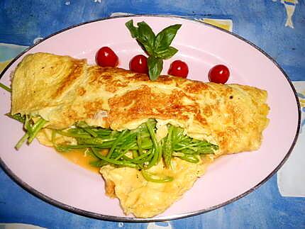 recette Omelette aux asperges sauvages