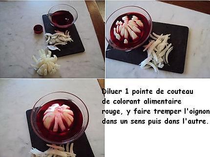 recette Oignon en nénuphar rose