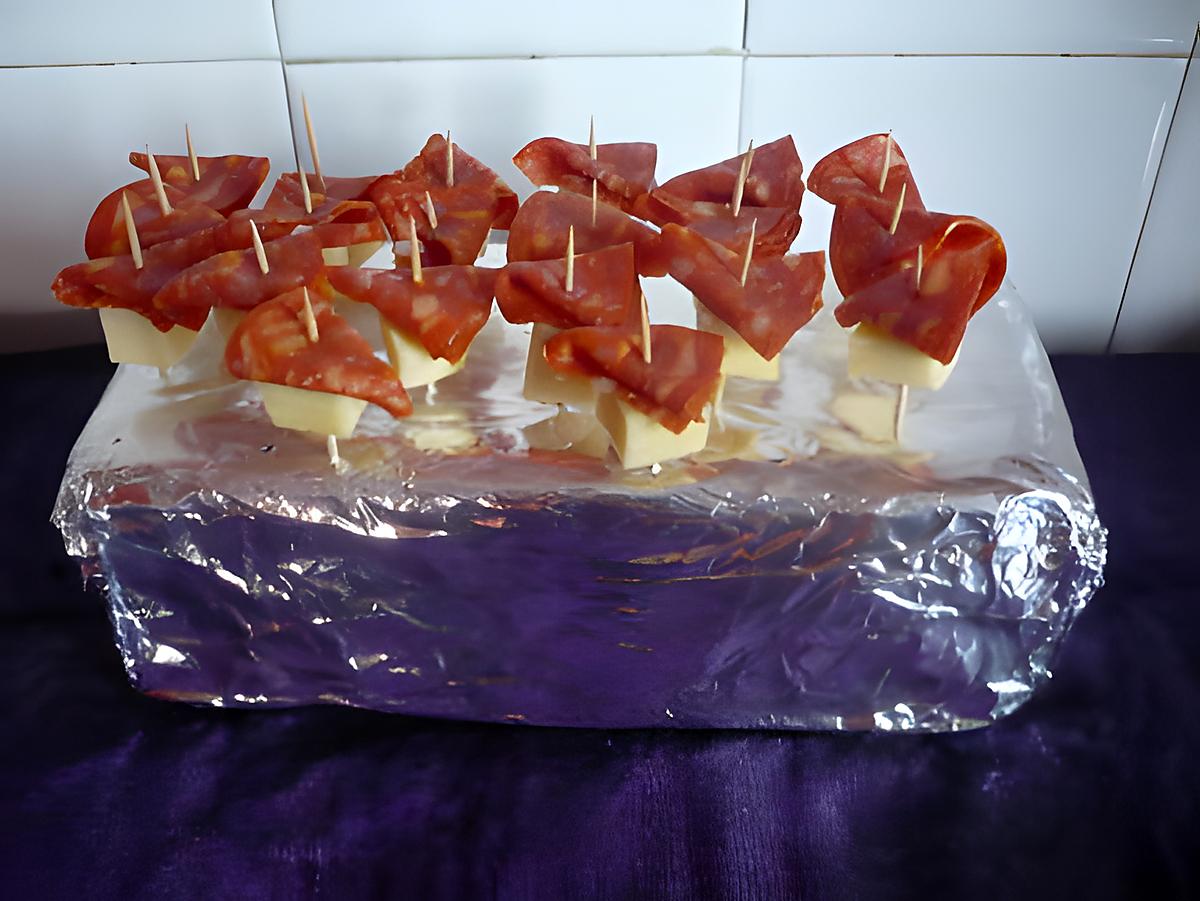 recette Amuses bouche chorizo/raclette Richemonts