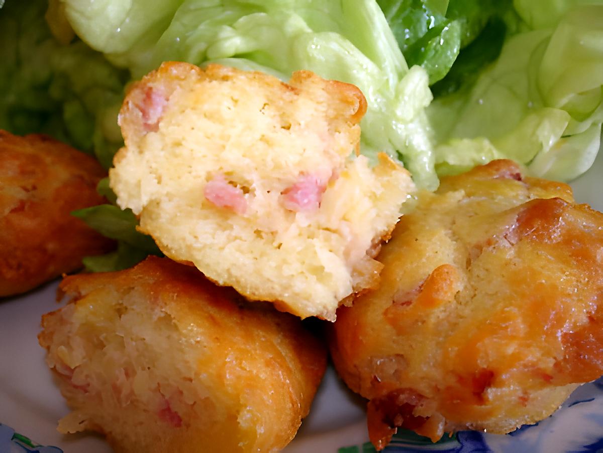 recette madeleines aux lardons et gruyère