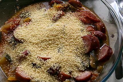 recette Ratatouille aux saucisses de Montbéliard