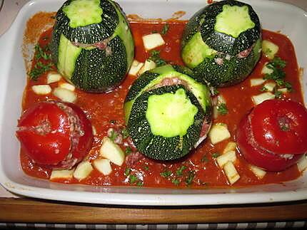 recette Courgettes farcies.