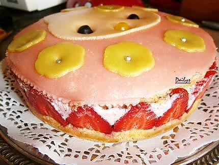 recette Le Fraisier d'Anniversaire De Ma Fille