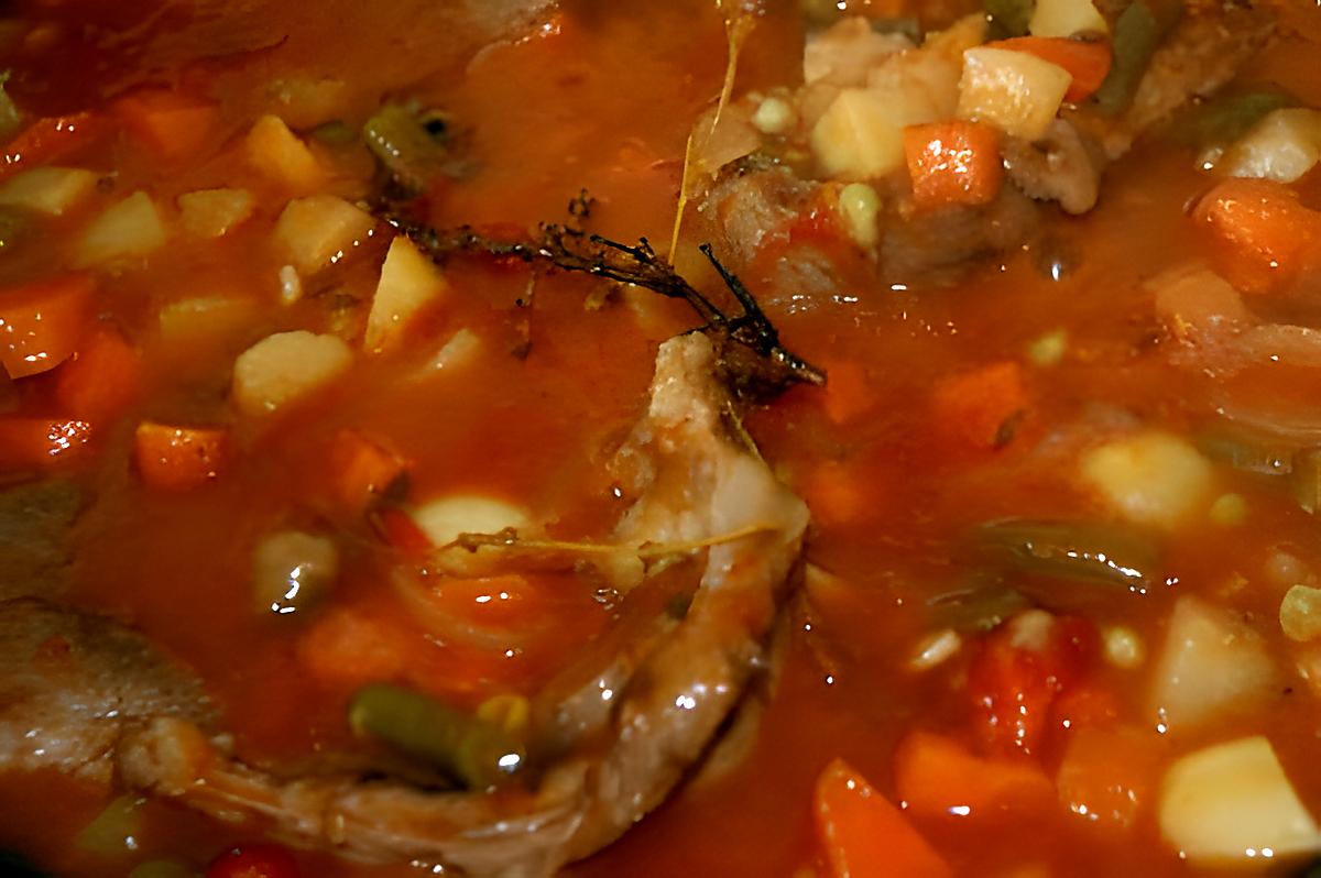 recette Navarin d'agneau  jardinier