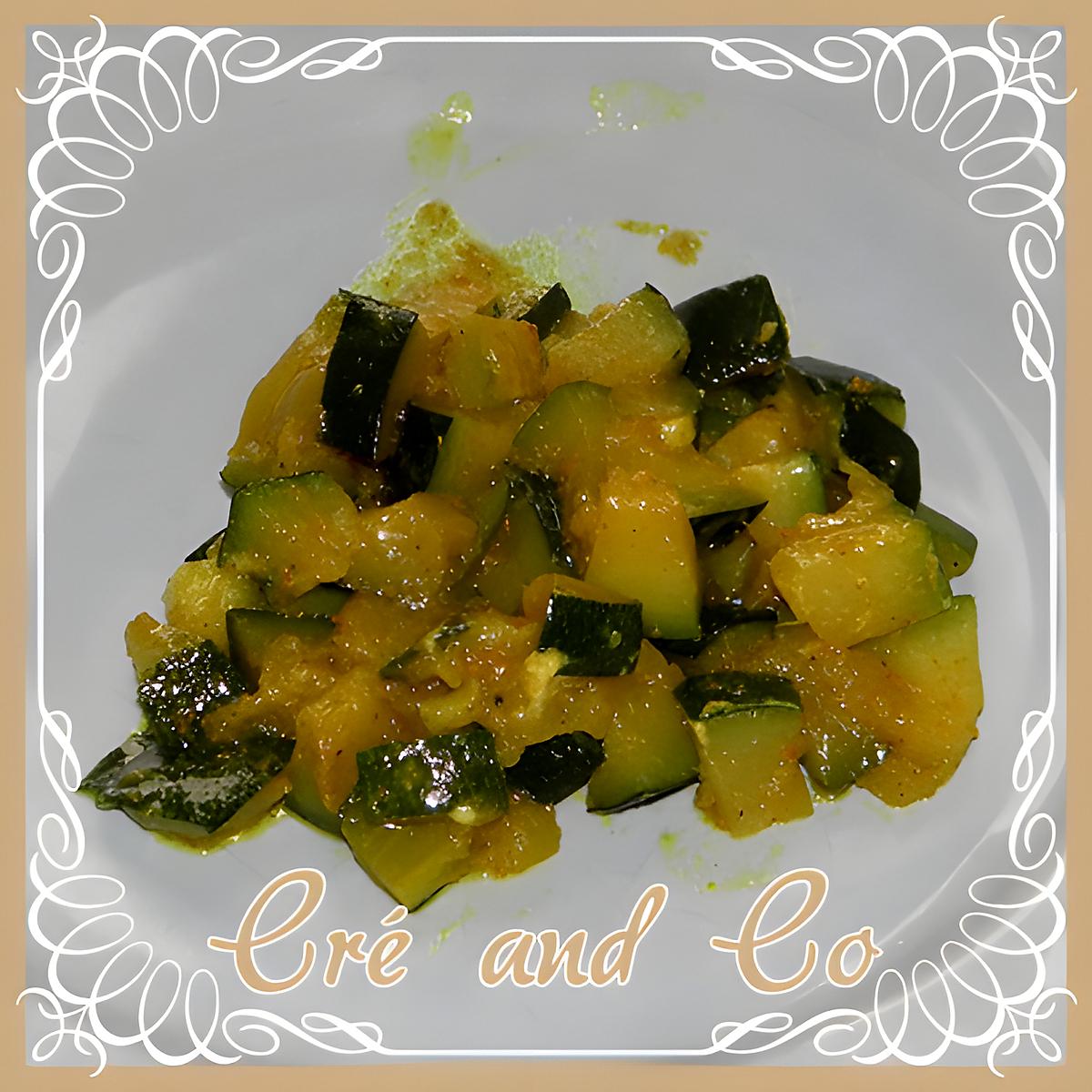 recette Courgettes au curry