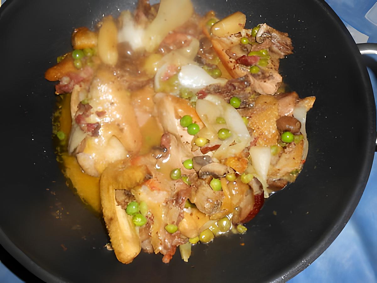 recette Poulet à la champenoise