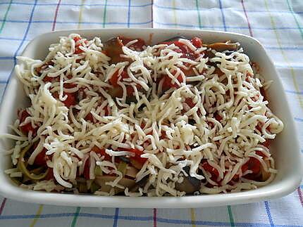 recette INVOLTINI  D'AUBERGINE  FARCIS AUX PATES A LA TOMATE